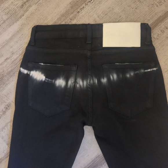 One Teaspoon Freebird Black & White With Light Contrast Skinny Low Rise Jeans - Picture 7 of 11